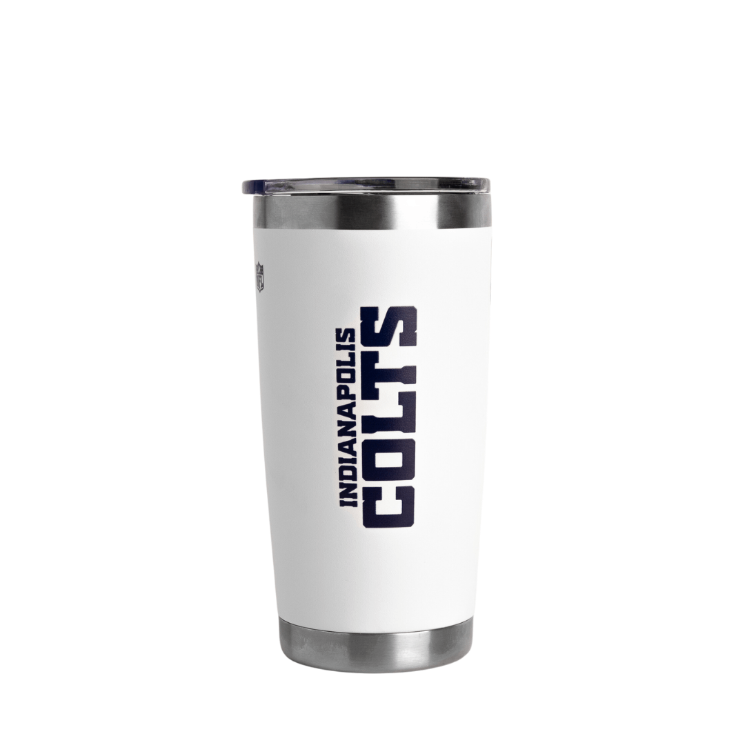 Tumbler 20oz White NFL Indianapolis Colts