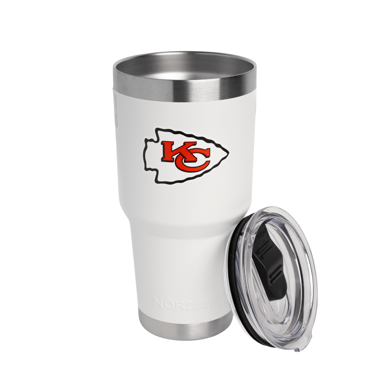 TUMBLER 30OZ WHITE NFL KANSAS CITY CHIEFS