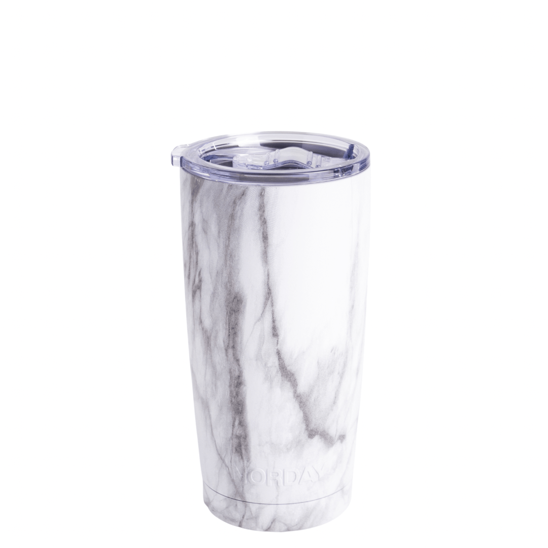 Tumbler 20 oz White Marble