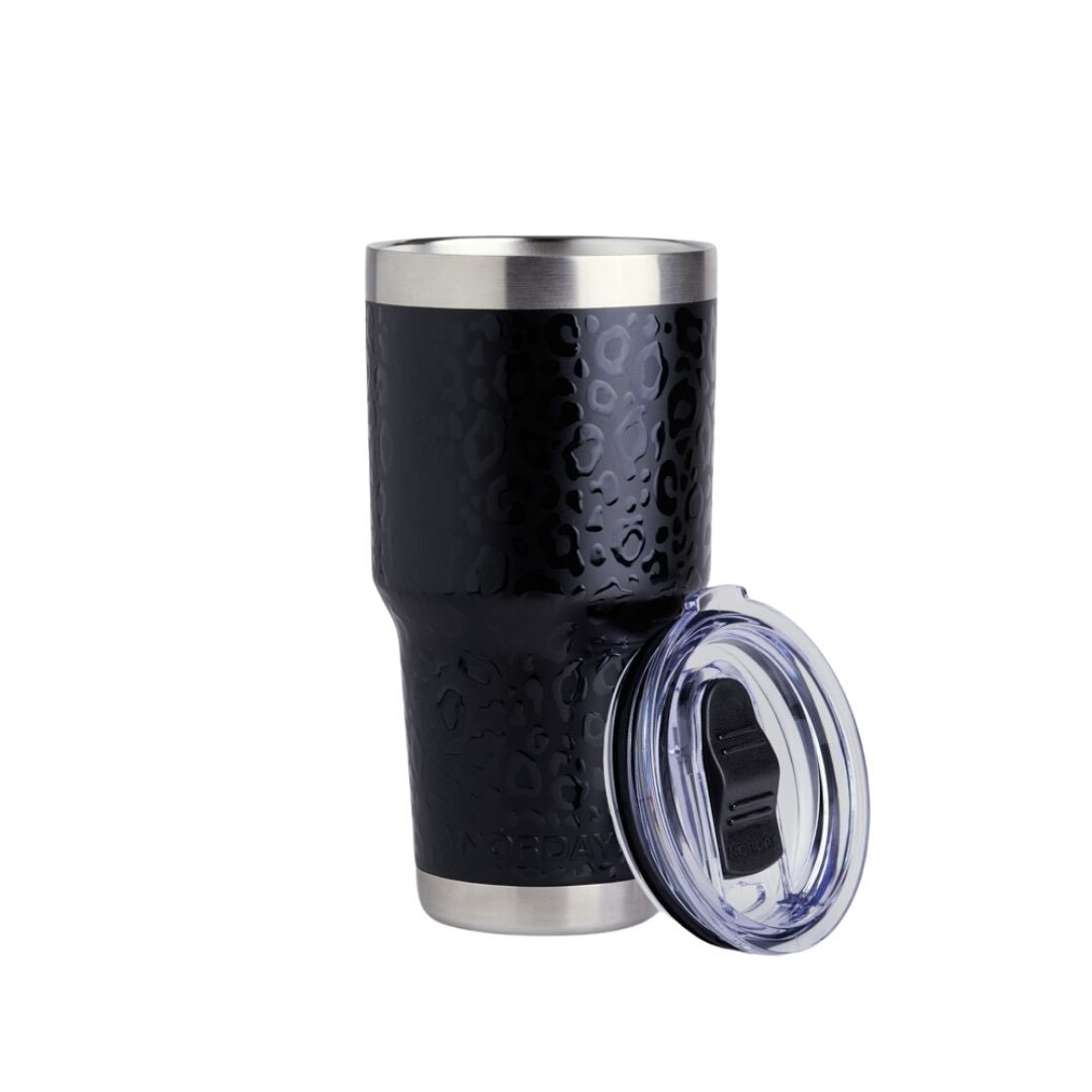 Tumbler 30 oz Black Leopard