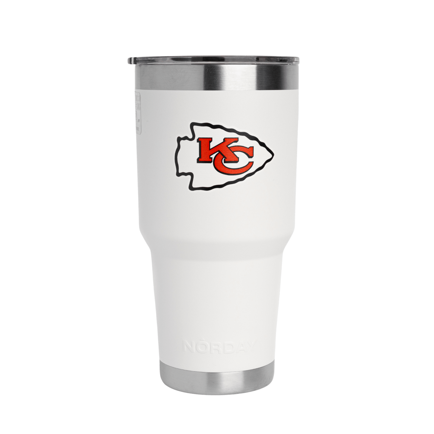 TUMBLER 30OZ WHITE NFL KANSAS CITY CHIEFS