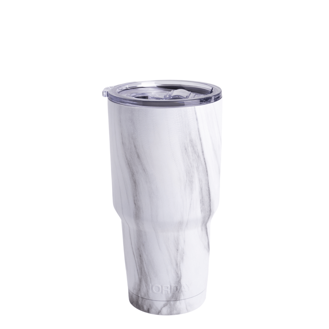 Tumbler 30 oz White Marble