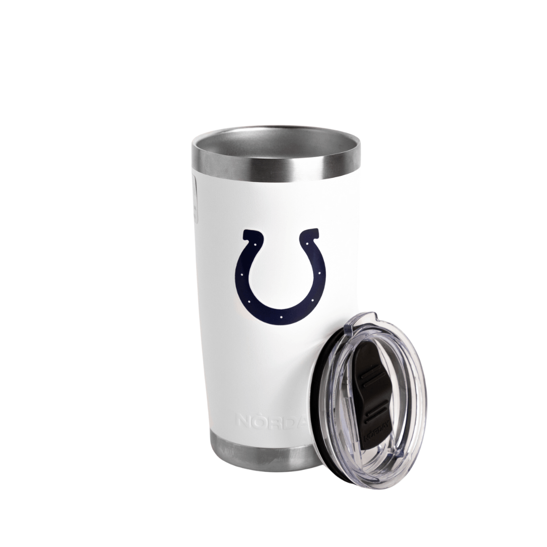 Tumbler 20oz White NFL Indianapolis Colts