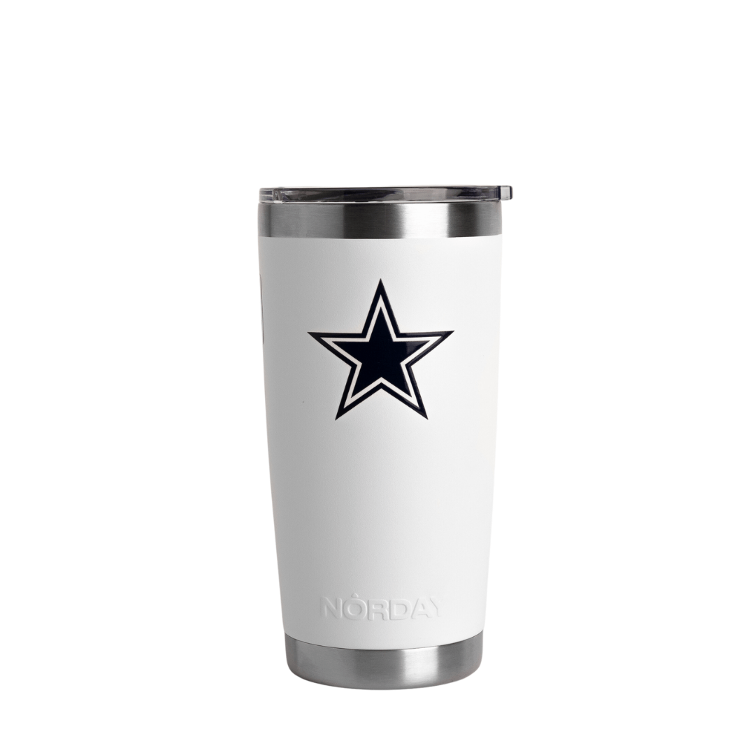 Tumbler 20oz White NFL Dallas Cowboys