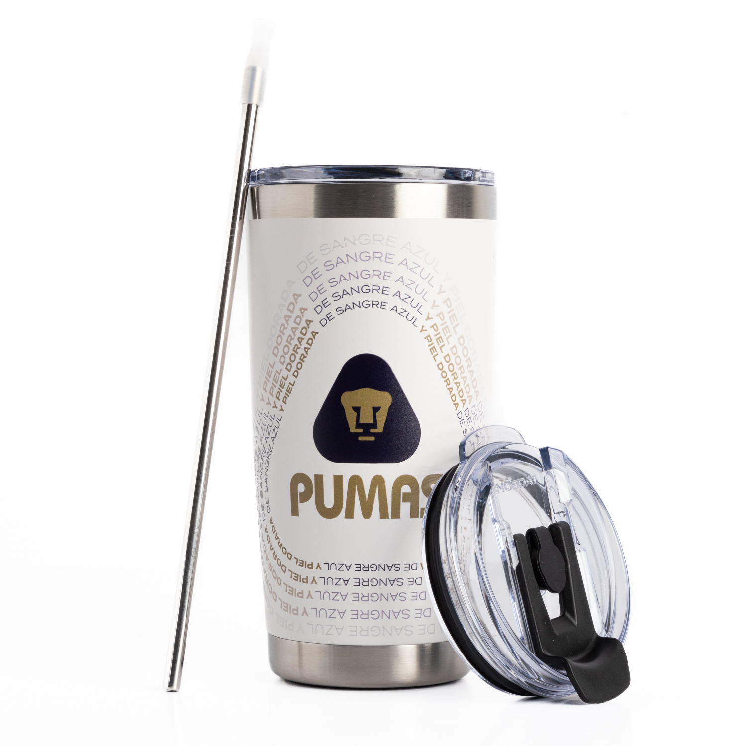 Tumbler 20oz Pumas Blanco