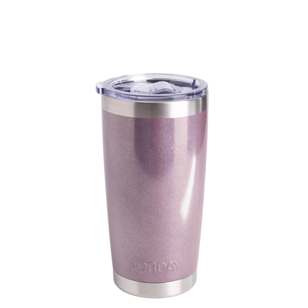 Tumbler 20 oz Merlot Glitter
