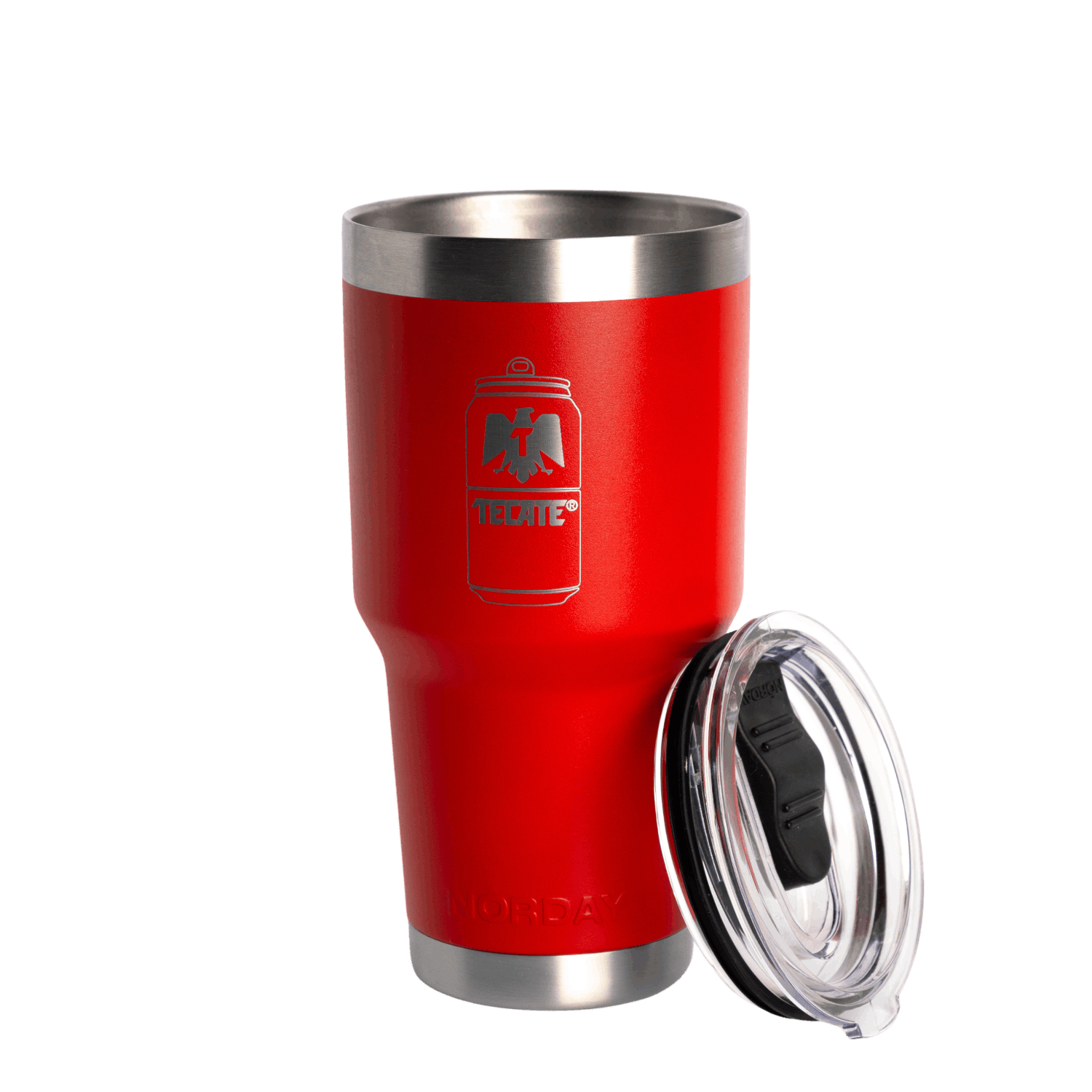 TUMBLER 30 OZ RED TECATE