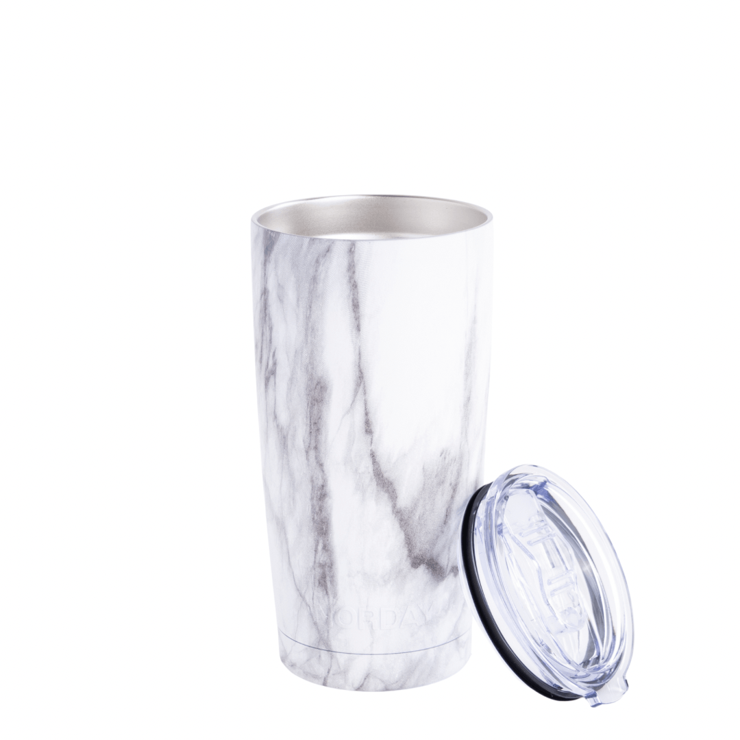 Tumbler 20 oz White Marble