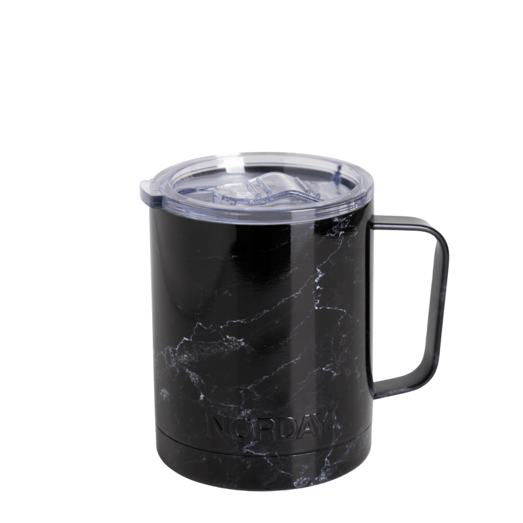 Coffee Mug 12 oz Black Marble