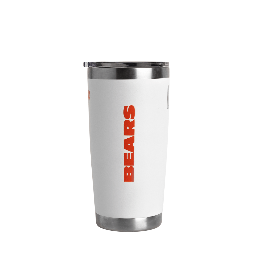 Tumbler 20oz White NFL Chicago Bears