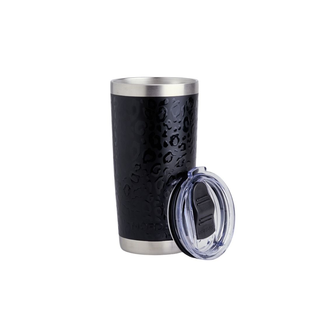 Tumbler 20 oz Black Leopard