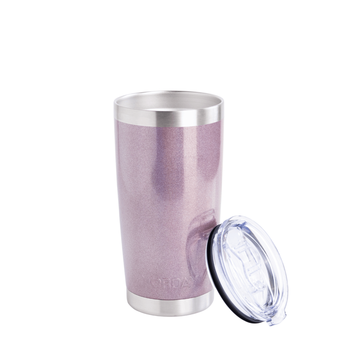 Tumbler 20 oz Merlot Glitter