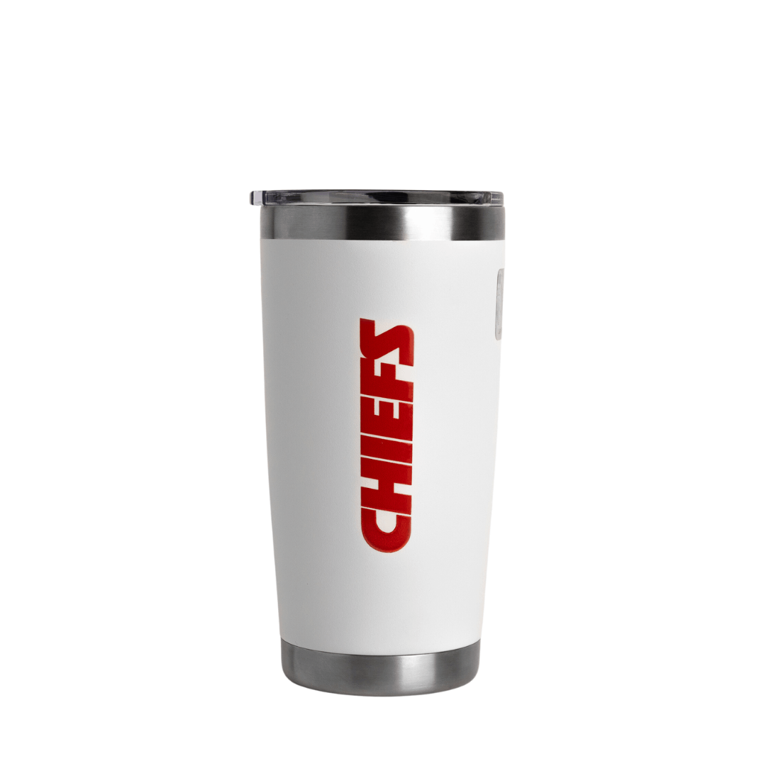 Tumbler 20oz White NFL Kansas City Chiefs