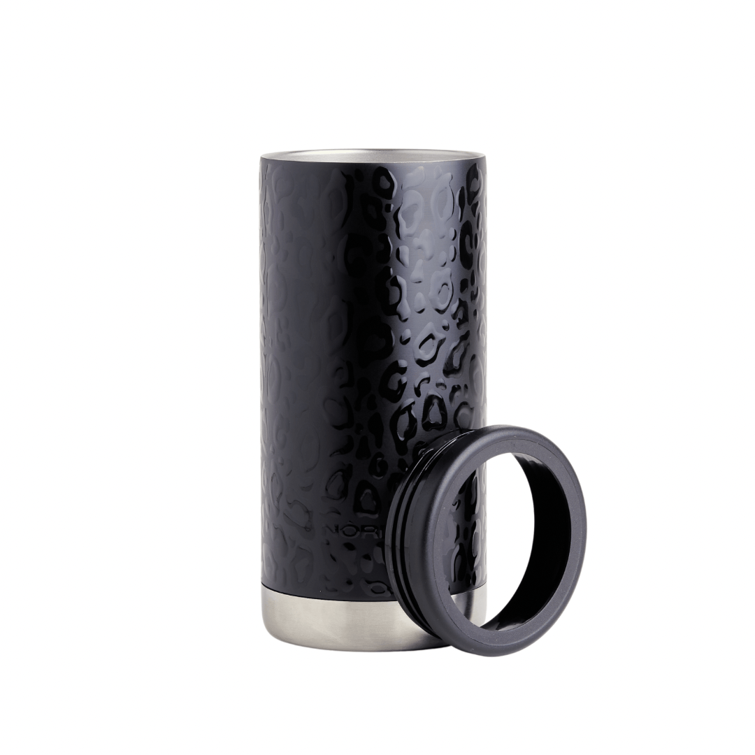 Slim Can Black Leopard